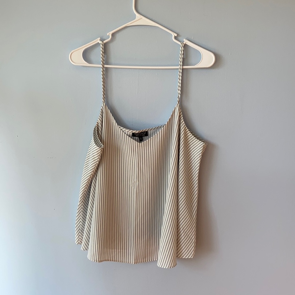 White Flowy Tank